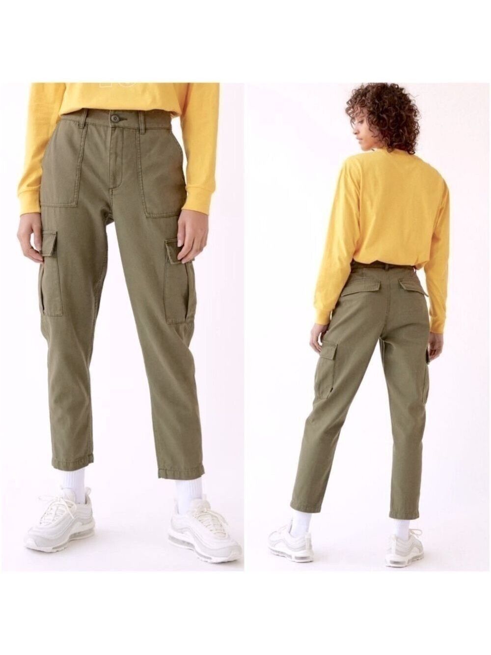 Aritzia TNA ERVING Cargo Utility Pants Army Green Size 4